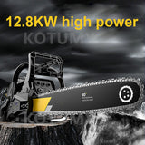 12.8KW German Chain Saw Gasoline High-Power Logging Chainsaw Arboriculture Cutting hine Household Portable