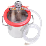 Visible defoaming AB glue stabilized wooden epoxy silicone deoaming bucket vacuum pump tank