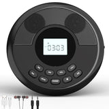 CD Portable Rechargeable Discman Speakers and Headphones Walkman Cd Player with USB Bluetooth Transmitting