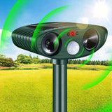 Solar ultrasonic animal - outdoor waterproof pest repellent with M sensor
