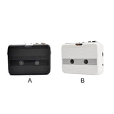 Cassette Dual Channel Radio Player Walkman with 3.5mm Jack USB / Battery Operated Tape-recorder Converter Black