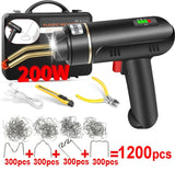 200W high-power gun wireless portable hot plastic welding hine stapler bumper repair car kit