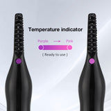 Electric Heated USB Rechargeable Eyelashes Quick Heating Natural Eyelash Curler Long Lasting Makeup