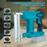 Cordless F32 Nail Electric Furniture Carpentry Tacker Stapler Woodworking Staple Gun For 18V Battery (No Battery)
