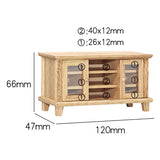 1/12 Dollhouse Miniatures TV Cabinet Stand Table Mini Wardrobe Bedroom Wooden Toys Furniture Dolls House Accessories