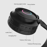Cute Kids Headphones Unicorns Wireless Earphones LED Light Cat Ear Girls Boys Bluetooth Headset HIFI Stereo Bass With Microhpone