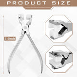 2 Pcs Making Kit Chain Nose Pliers and Wrapping Metal Stainless Steel Bender Ring Bending Tool