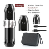 2023 New Arrival Wireless Tattoo Machine Pen Gun Rotary Battery Strong Coreless Motor LCD Digital Display for Artist Body