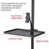 270 * 205mm Universal Microphone Clamp-on Sound Card Mic Stand Soundcard Phone Versatile Tray Storage Shelf