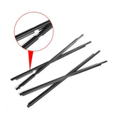 4PCS Black Car Side Window Weatherstrips for Toyota Land Cruiser/Prado 120 Series & Lexus GX470 (2003-2009)