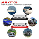 Car Negative Bar 150A Terminal 12V Power Distribution Block M8 Termianl Bus for Automotive Boat