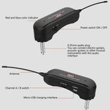 Aroma Aru-02 Guitar Wireless System Transmitter Receiver Rechargeable Musical Bass Guitars Wireless Built-In Rechargeable