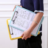 Thickened Organizer Capacity A4 File Storage Box with Clipboard Examination Papers for School