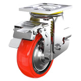Wheel Heavy Silent Polyurethane PU Shock Absorber Casters