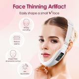 15 Gears EMS Face Lifting hine Microcurrent Double Chin Remover Facial Massager Vibration Slimming Firming V-Face Lift Device