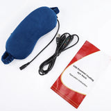Hot Compress Sleeping USB Heated Mask Bdfold Sleep Eye Cover Eyes Patch Shade Night Travel Nap Heating Eyeshade