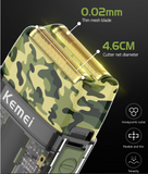 Kemei Km-Tx7 Usb Charging Transparent Body Camouflage Waterproof Men's Electric Shaver
