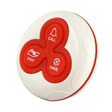 white T114 disc three key pager service call button