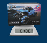 Four wheel drive off-road climbing, rotating drift, music, lighting, charging, remote control car, children's electric toy car