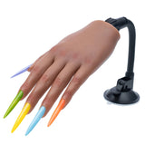 Training For Acrylic Nails Silicone Fake Hands To Nail Practice Hand Model Filming Props Veikmv