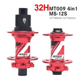Mtb Arc Bicycle 32 Holes Cassette Bike Cubes Rear Hub 135x10 for Bmx Cube HG MS XD Freehub 1112 Speed