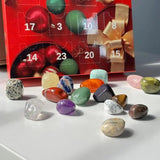 24 Days Natural Crystals Collectible Gemstones Countdown Christmas Calendar Seasonal Decors For School Prizes Birthday Party