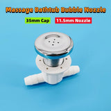 Φ11.5mm Five-hole Needle 35mm ABS Cover Bubble Chromed Cap Nylon Base Hot Tub Air Massage Bathtub Jet Nozzle