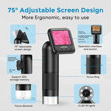 APEXEL Handheld Digital Microscope Electronic Magnifier Camera With 2 Inch LCD Screen, For Kids