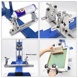 Manual Curved Milk Tea Cup Small Arc hine Round Screen Printing Table