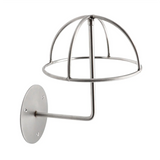 Wall Mounted Metal with Hat Shape Dome Shaped Decorative Wig Stand Skeleton Cap Bracket Home Display