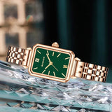 GUANQIN Brand Quartz Little Green Watch Luxury watch for women Steel shell women watch Stainless steel Waterproof reloj mujer