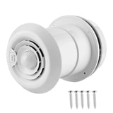 12V Roof 4000R/min LED Air Ceig Ventilation Grille Round for Campers Motorhome Travel Trailer Van Rooir Vent RV Fan