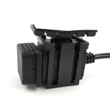 100cm SAE To Cable Adapter 3.1A Waterproof Motorcycle USB Charger Kit Dual Port Power Socket for Phone Tablet GPS