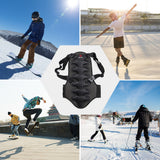 Motorcycle Protector Detachable Thick EVA Protection Back Pad Cushion for Motorcycg Mountain Biking Skating Skiing