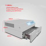 T-962A+ Infrared IC Heater 2300W Rew Oven BGA SMD Rework Station Welding Soldering Area 370mm*450mm 220/110V