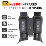 NV8000 NV8300 3D Goggles Binocular Binoculars Telescope Hunting Googles for Helmet 1080P HD Night Vision Device