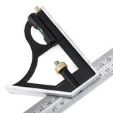 300Mm Functional Woodworking Angle Ruler Multi-Purpose Angle Combination Ruler 180 Degree Combination Angle Ruler