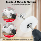 Inside for PVC Tool Adjustable Depth Gauge 6Pcs Saw Tooth Blades 3.15inch Guide Pipe Cutter Set