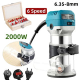 Electric Woodworking Milg Engraving Slotting Trimming hine Wood Trimmer Tool with 15 PCS Router Bits