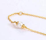 Women's Sterling Silver Pearl Emerald Bracelet