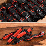 24Pcs Reel Seat Deck Fishing Rod Clip Fitted Wheel Reel Rubber Cushion Tools Accessory Holder Fishing Tackle