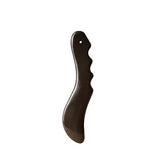 Black Bian Stone Gouache Scraper Massage Stick Knife Shape Body Point Meridian Massager Physical Therapy Gua Sha Beauty Tool
