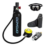 Scuba Diving Oxygen Tank 1L Cyder Underwater Breather for with Breathing Vae B Set