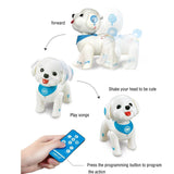 RC Robot Dog Smart Puppy Teddy Programmable Voice Singing Walking Remote Control Electronic Pets Toys For Kids