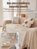 Geometric design high-end towel/double-sided anti-cat scratch towel/four-season sofa cover