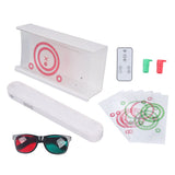 Low Vision Test Chart with Glasses Red Green Stereo Test Vectograms Image LED Light