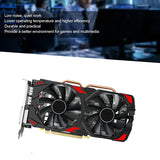 RX580 8GB For AMD Game Graphics Card DDR5 256BIT 2048SP 1284M/8100Mhz PCI-E3.0 16X 3XDP 1XHD 1XDVI 8Pin Dual Fan Card
