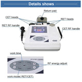 Portable Teak Monopolar Diathermy Radiofrequency Ret Cet RF 448KHz Physiotherapy Ablation Face Lift Pain Relief Skin Tightening