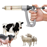 25/50ml Animal Veterinary Continuous Syringe Vaccine Injector Livestock Pig Cattle Sheep Adjustable scale Vaccine Syringe