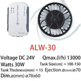 Jebao Jecod Upgraded ALW Series WIFI Smart Wave Maker Broad w Style Reef Fish Aquarium Powerhead Pump ALW-5 10 20 30